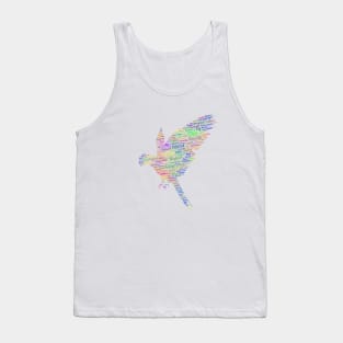 Parrot Bird Free Wildlife Text Word Cloud Tank Top